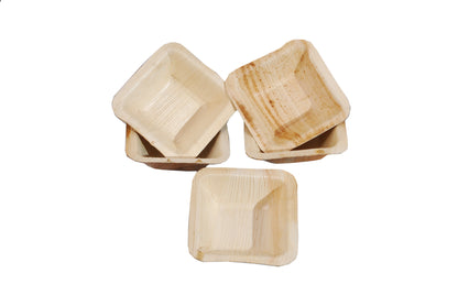 Eco-Friendly Areca Palm Leaf Sauce Bowl | Sustainable Option for Snacks & Sauces