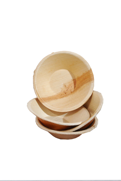 Eco-Friendly Areca Palm Leaf Round Bowl | Sustainable Serving Solution UAE