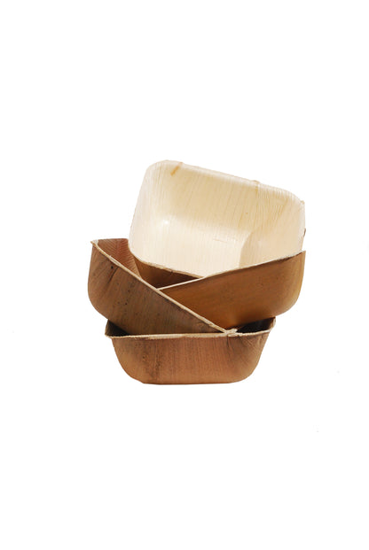 Eco-Friendly Areca Palm Leaf Square Bowl | Sustainable Dining Solutions UAE