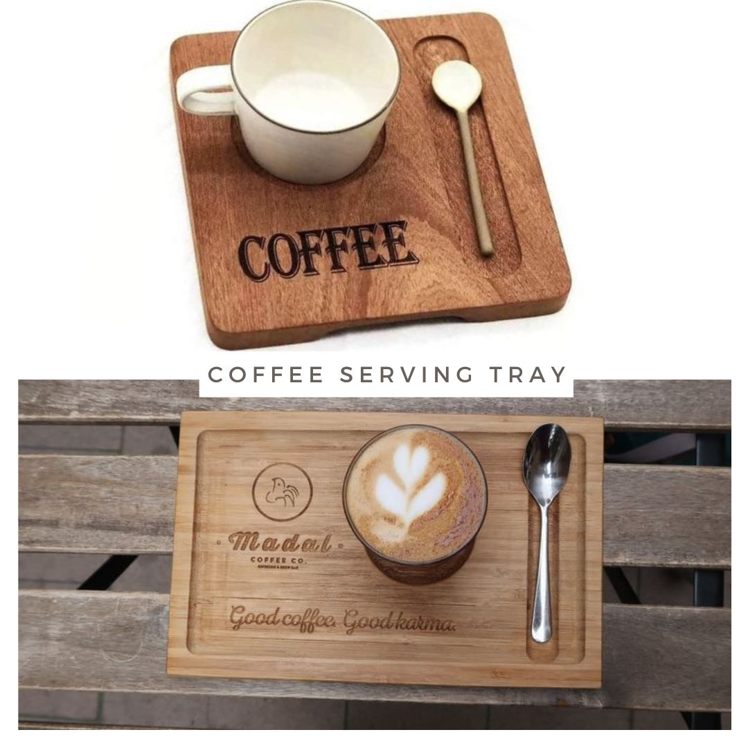 Wooden Coffee serving tray-Square/Rectangular Shape