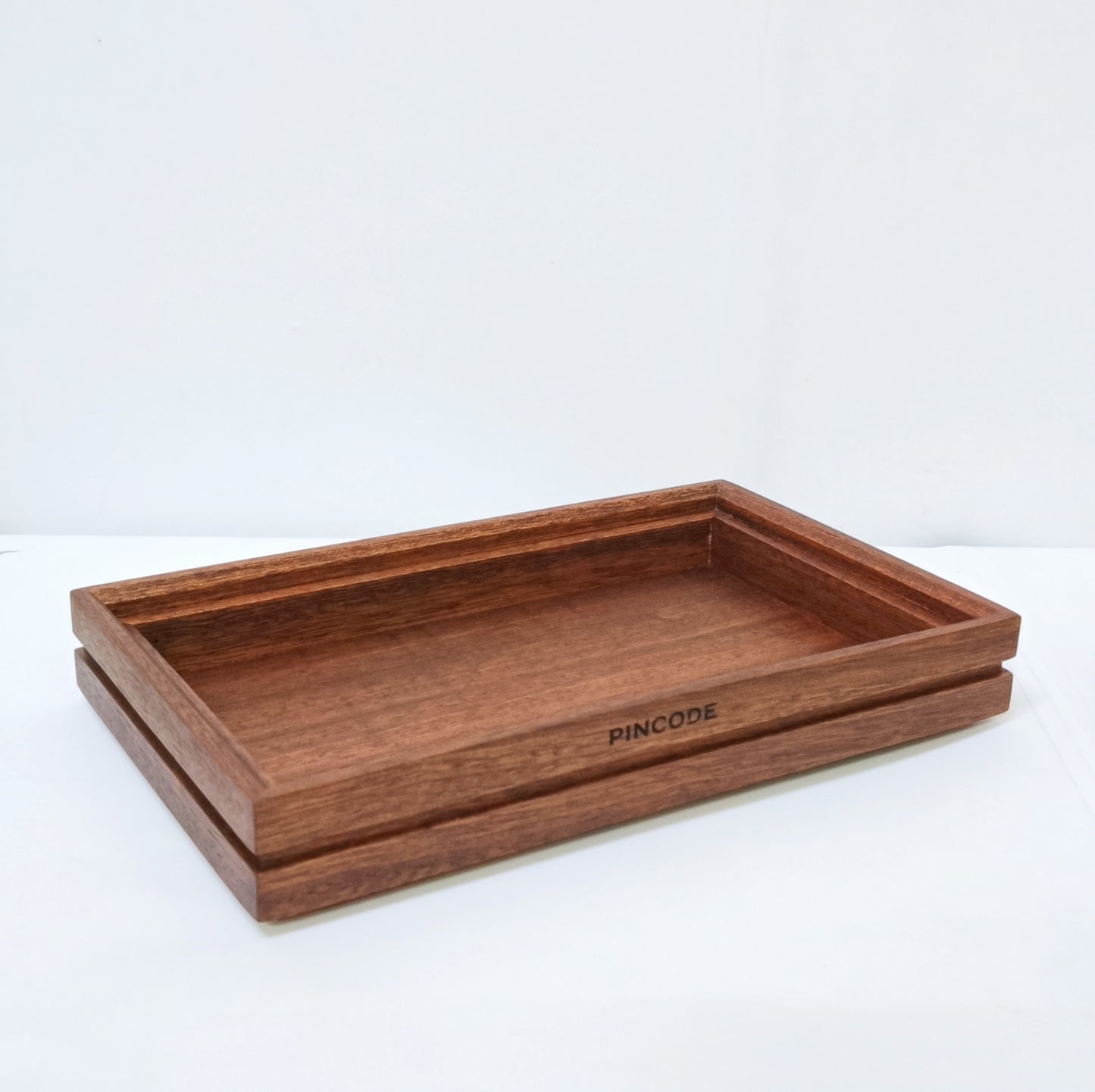 Mahogany Wooden Tray for Restaurants with Custom Branding