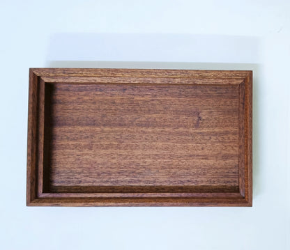 Mahogany Wooden Tray for Restaurants with Custom Branding