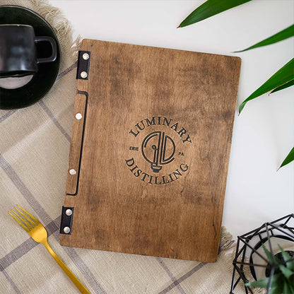 Wooden Restaurant Menu Holder