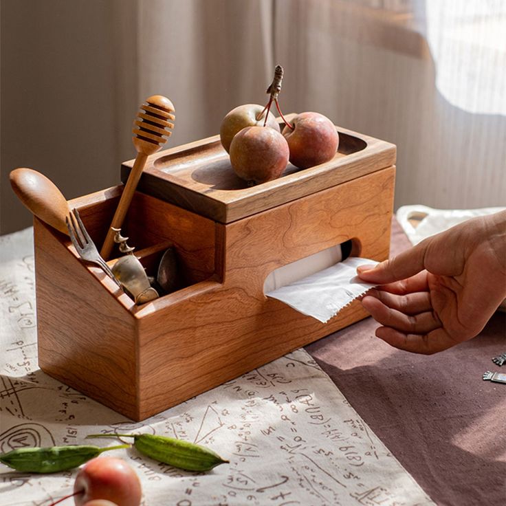 Custom Made wooden Napkin holder,Salt & Pepper Holder