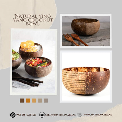 Ying Yang Coconut Bowl