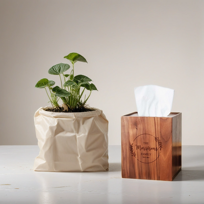 Custom Made Wooden Tissue Box