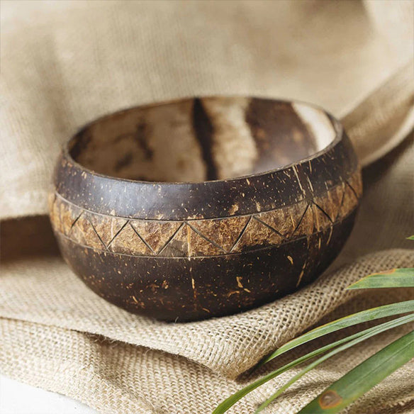 Zigzag  Coconut Bowl