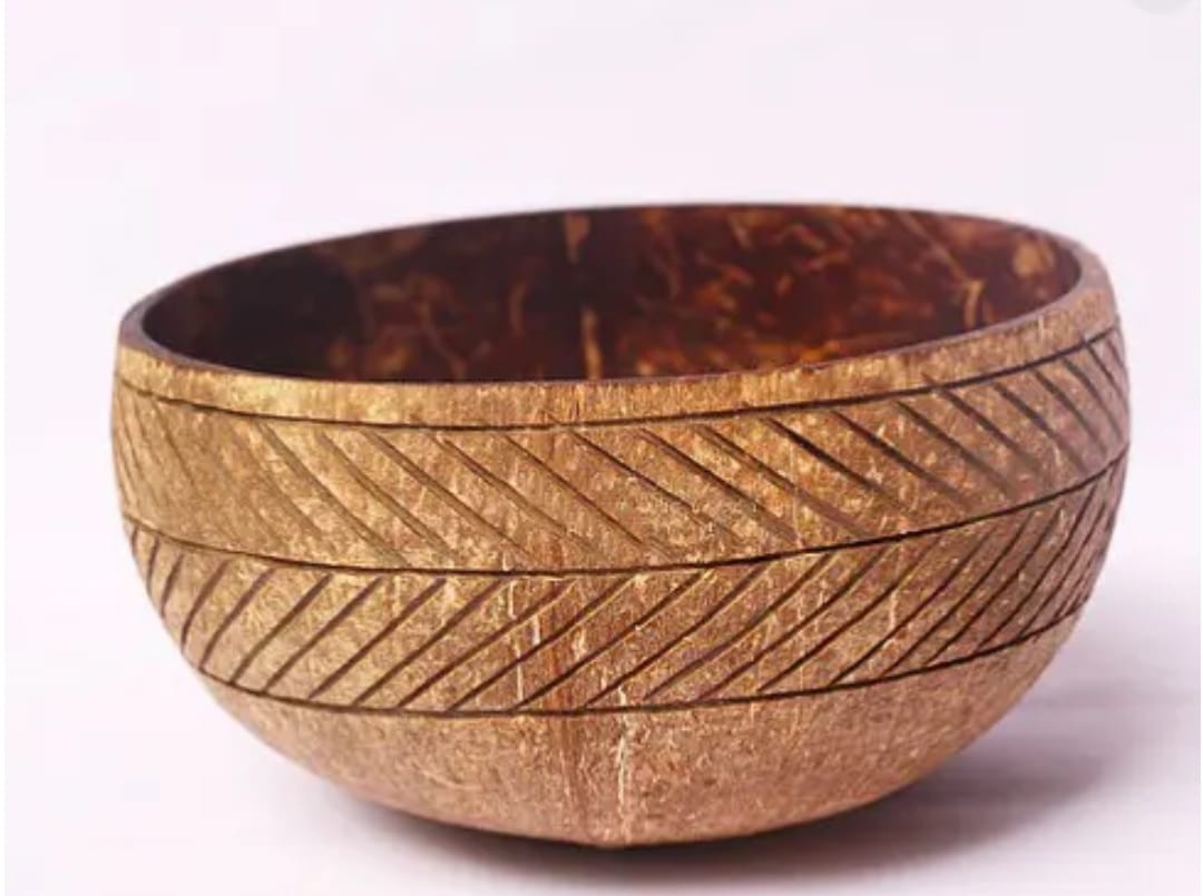 Feather Coconut Bowl