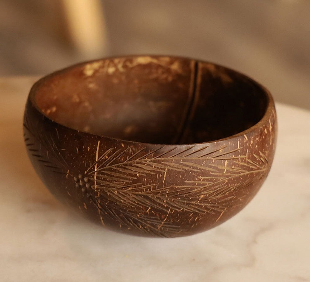 Palm Leaf Coconut Bowl