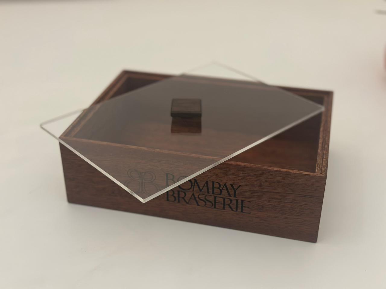 Wooden Box with custom Branding