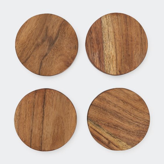 Custom made wooden coasters