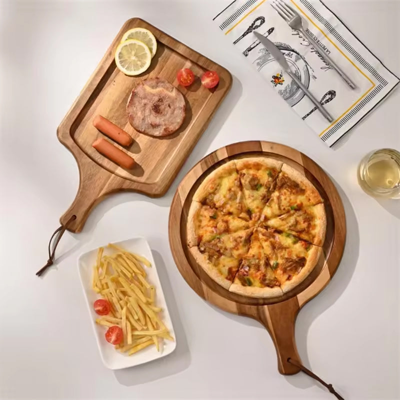 Wooden Pizza Serving Trays